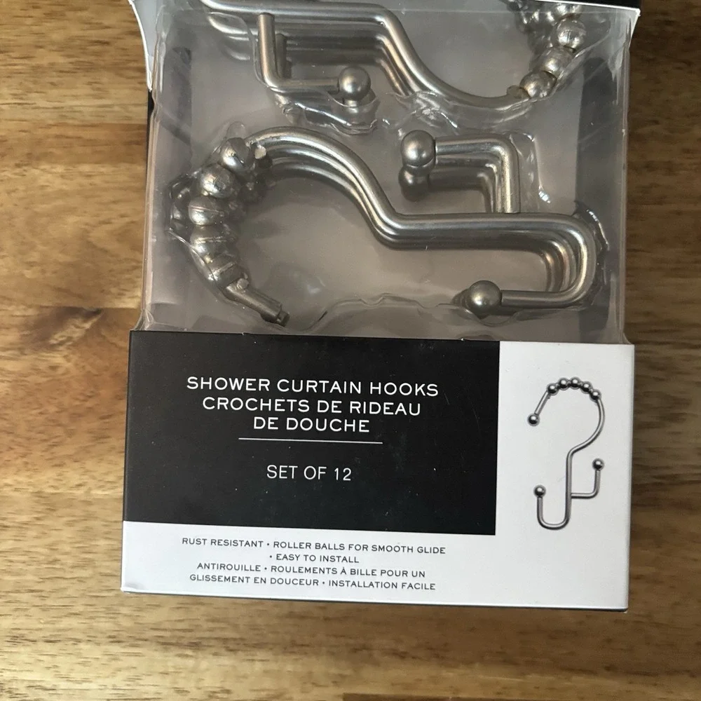 Lauren Ralph Lauren Set Of 12 Shower Curtain Hooks Rust Resistant Classic NEW